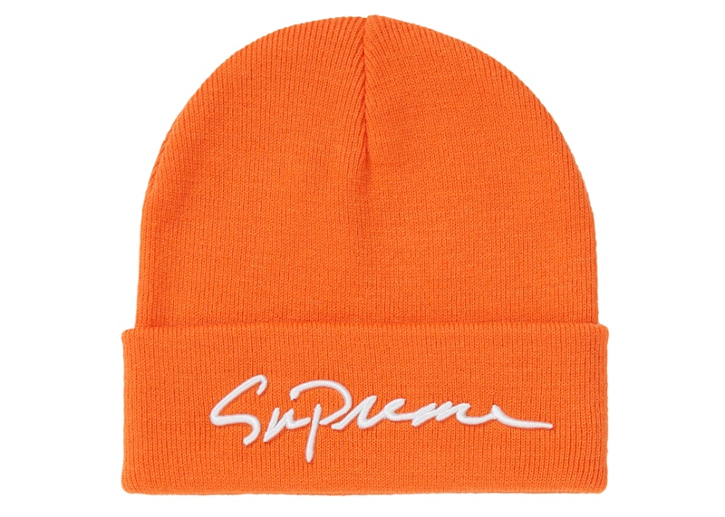Supreme Classic Script Beanie Oranje