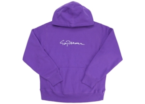 Supreme Classic Script Hooded Sweatshirt Violet Paars