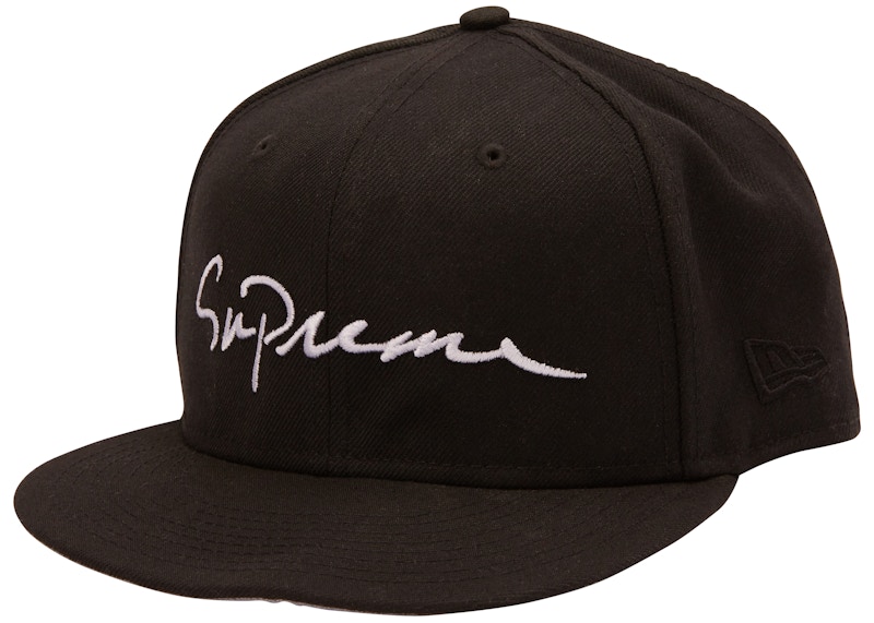 Supreme Classic Script New Era Cap Zwart