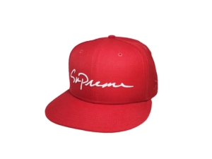 Supreme Classic Script New Era Cap Rood