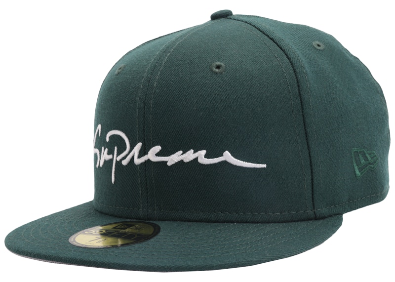 Supreme Classic Script New Era Cap Groen