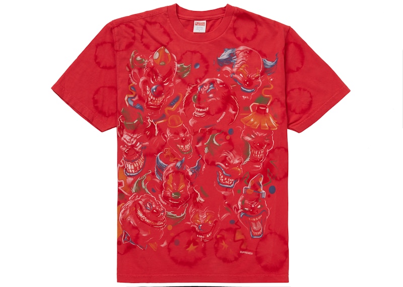 Supreme Clowns Tee Bleached Rood