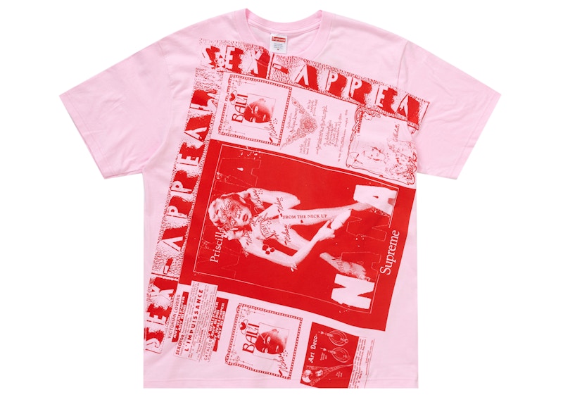 Supreme Collage Tee Light Roze