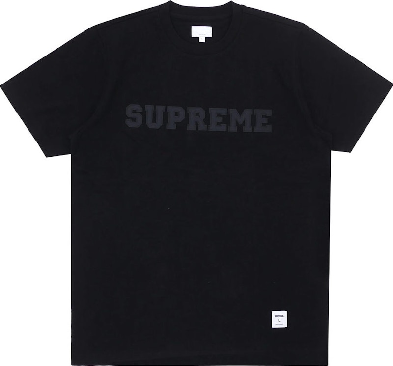 Supreme Collegiate Tee Zwart