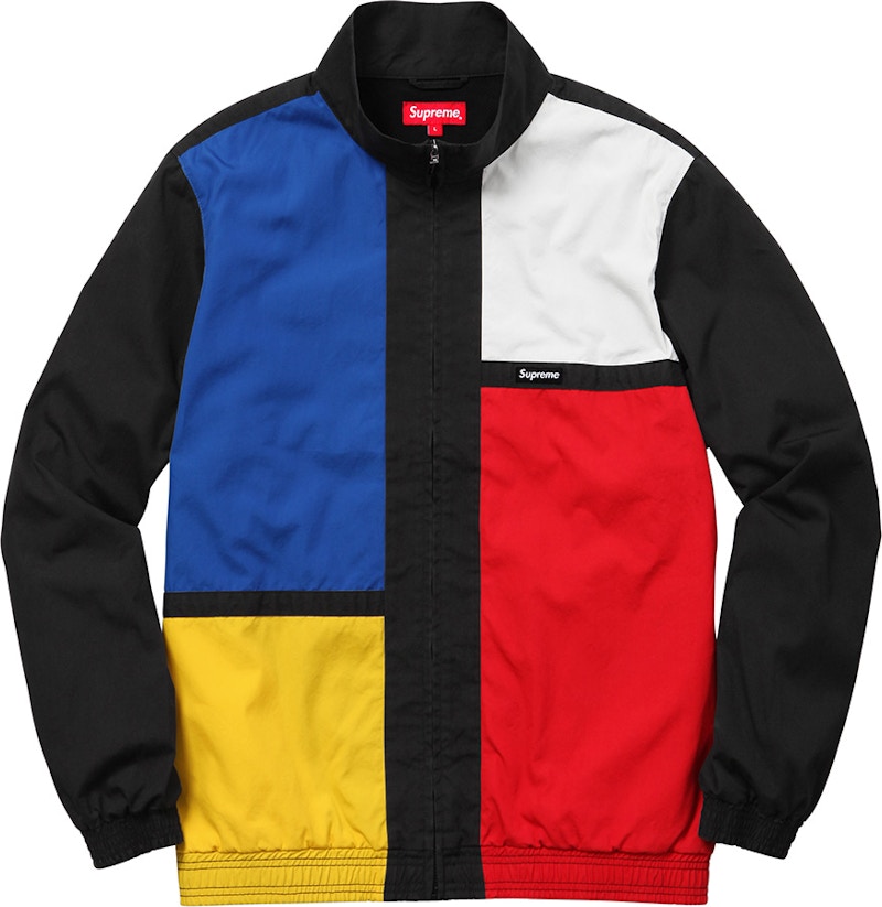 Supreme Color Blocked Track Jacket Zwart
