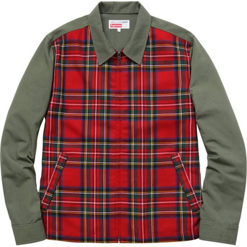 Supreme Comme Des Garcons Work Jacket Olijf