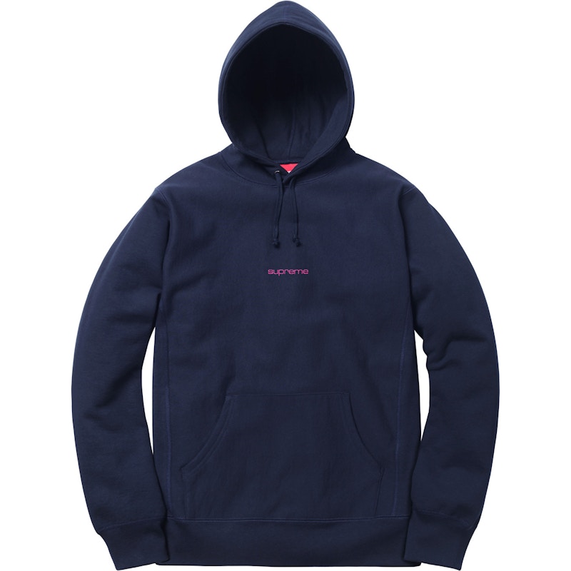 Supreme Compact Logo Hoodie Blauw