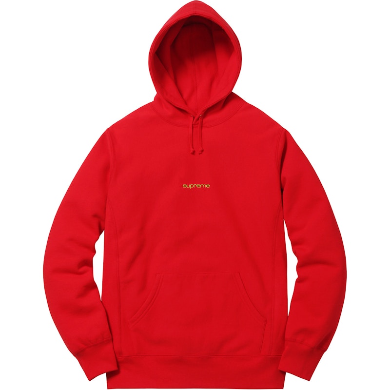 Supreme Compact Logo Hoodie Rood
