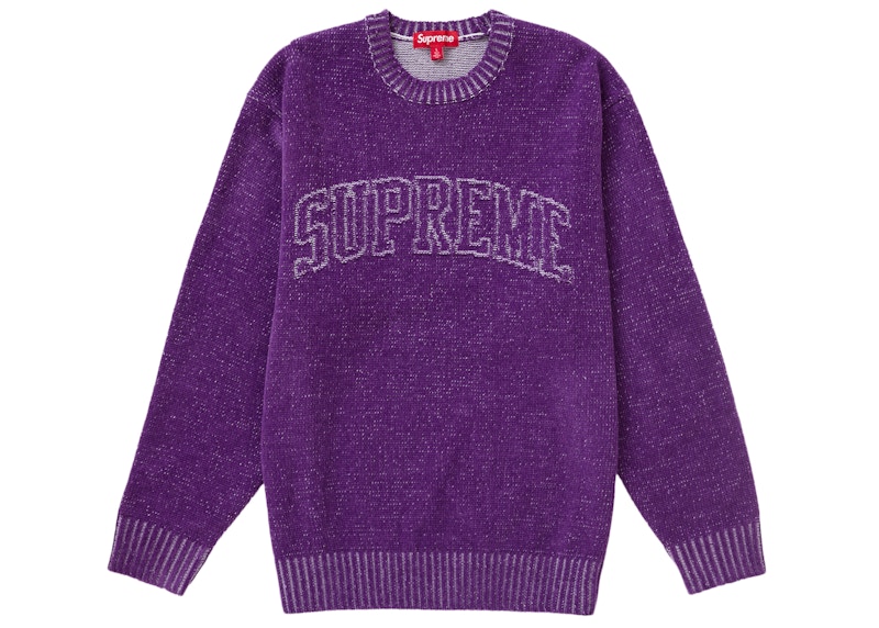 Supreme Contrast Arc Sweater Paars