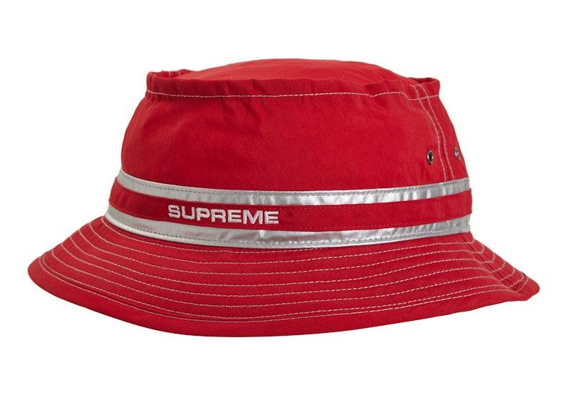 Supreme Contrast Stitch Crusher Rood