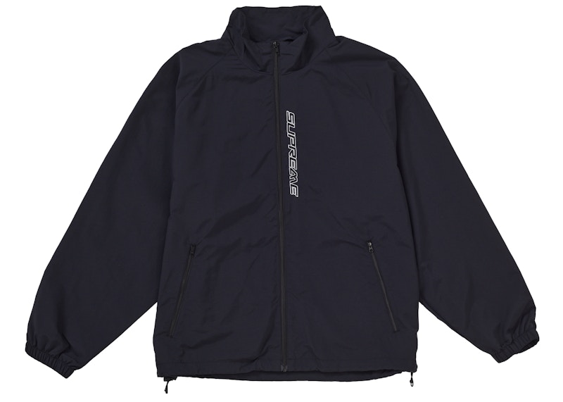Supreme Contrast Zip Track Jacket Zwart