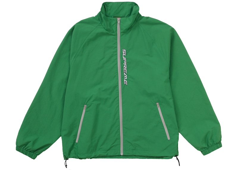 Supreme Contrast Zip Track Jacket Groen