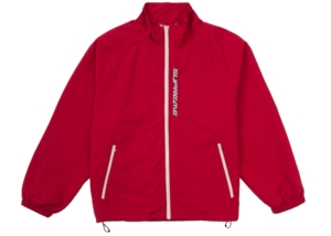 Supreme Contrast Zip Track Jacket Rood