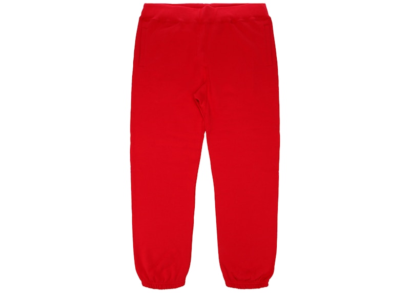 Supreme Corner Label Sweatpant Rood