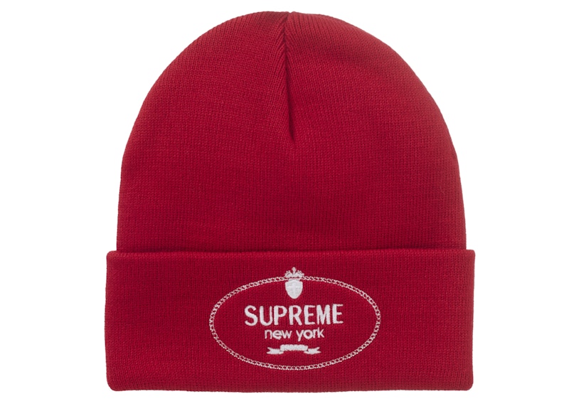 Supreme Crest Beanie Rood