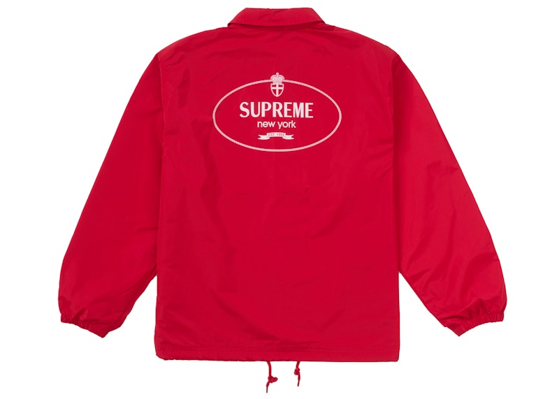 Supreme Crest Coaches Jacket Rood