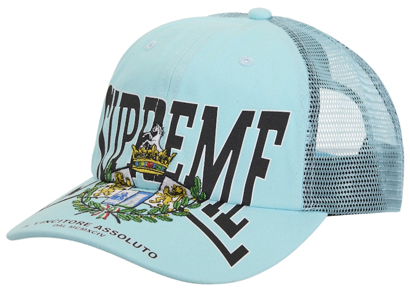 Supreme Crest Mesh Back 6-Panel Light Blauw