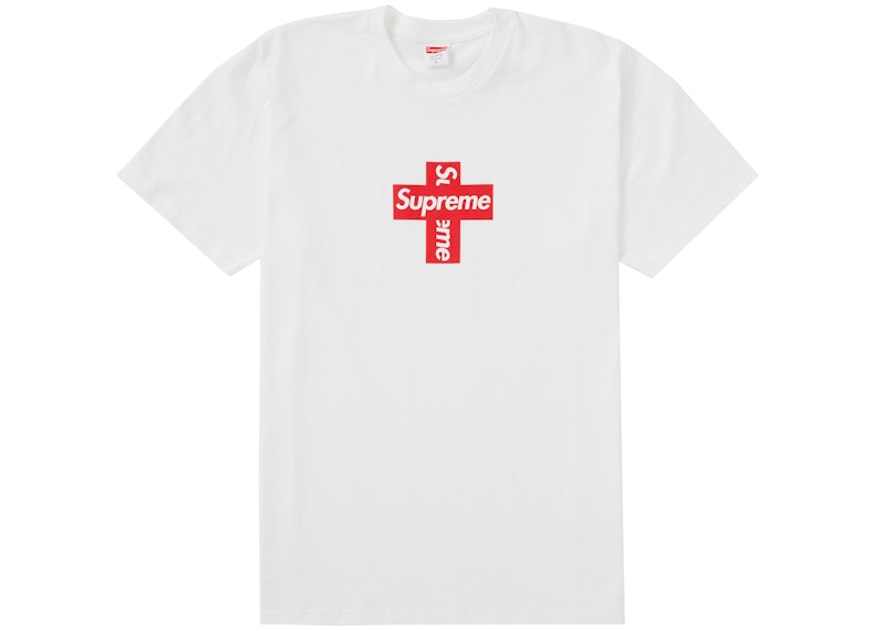 Supreme Cross Box Logo Tee Wit