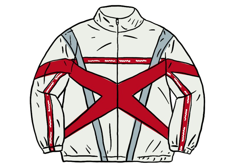 Supreme Cross Paneled Track Jacket Wit