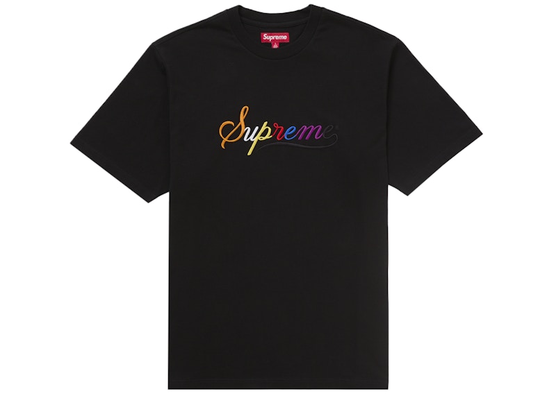 Supreme Cursive S/S Top Zwart