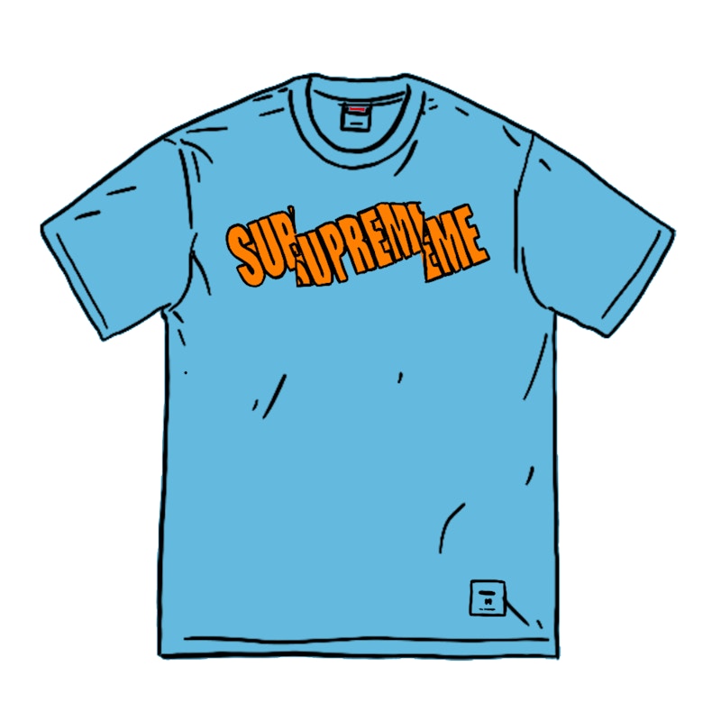 Supreme Cut Logo S/S Top Bright Blauw