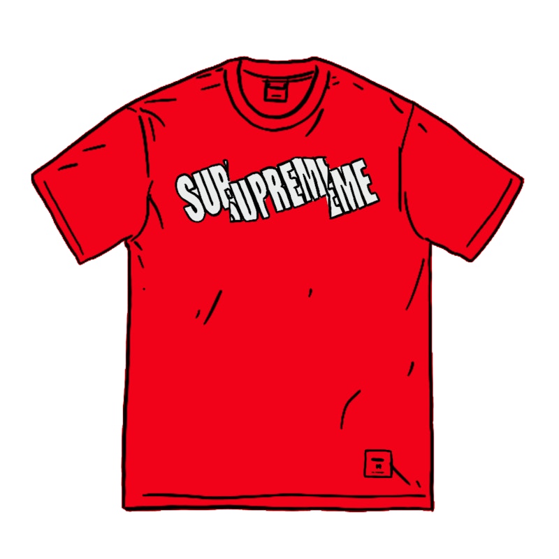 Supreme Cut Logo S/S Top Rood
