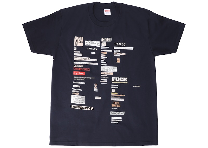 Supreme Cutouts Tee Blauw