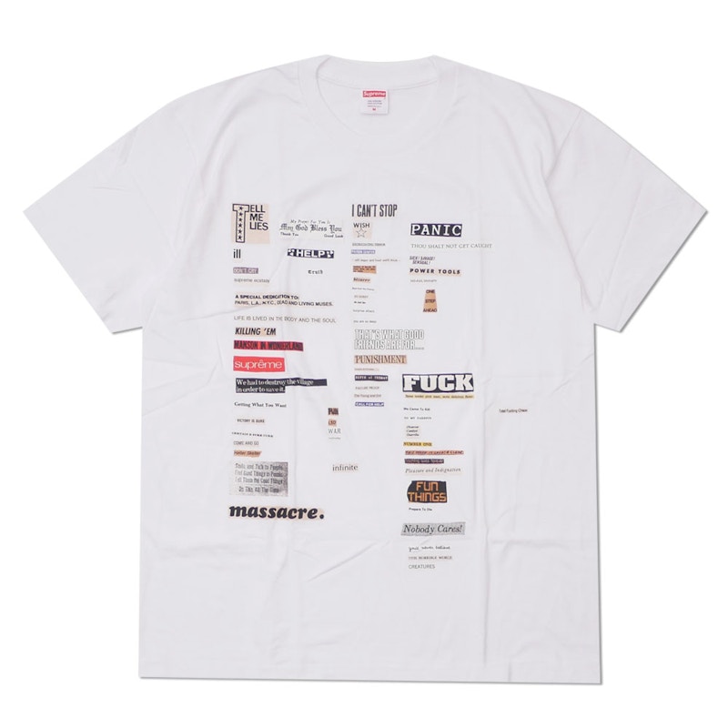 Supreme Cutouts Tee Wit