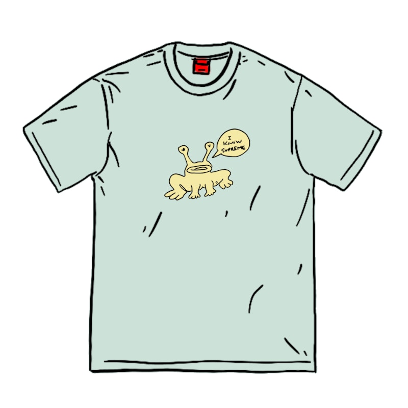 Supreme Daniel Johnston Frog Tee Light Turquoise