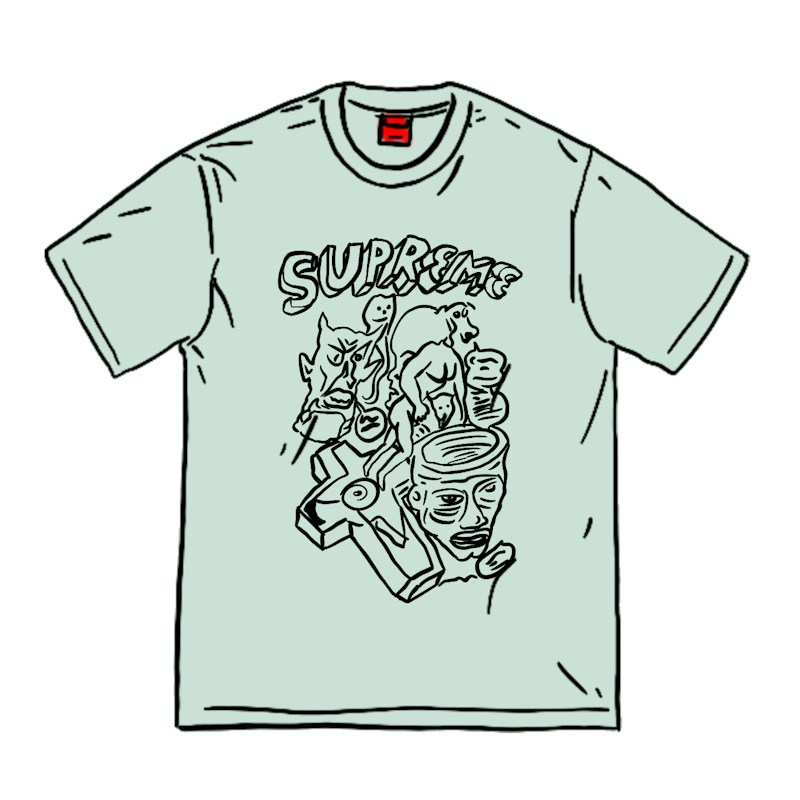 Supreme Daniel Johnston Tee Light Turquoise