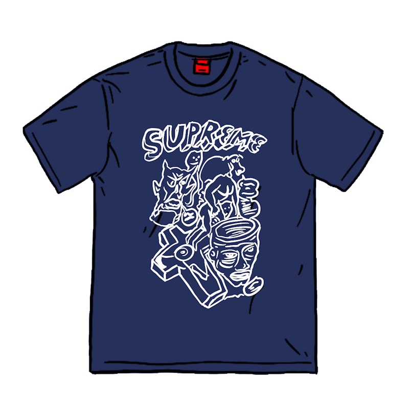 Supreme Daniel Johnston Tee Blauw
