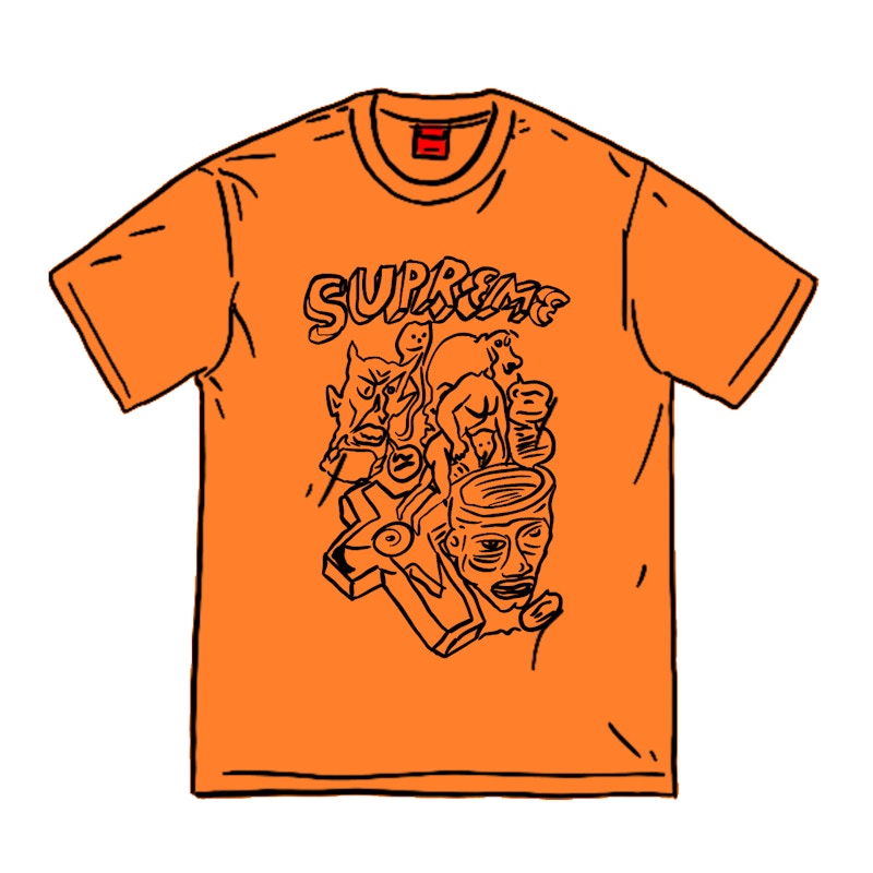 Supreme Daniel Johnston Tee Oranje