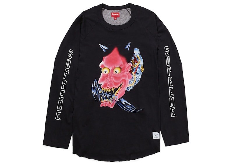 Supreme Demon Raglan L/ Top Zwart