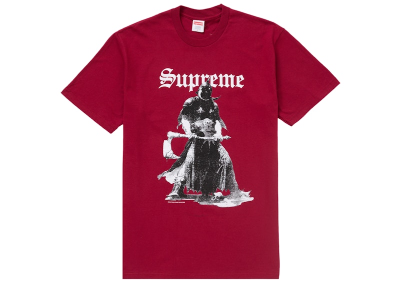Supreme Destruction Tee Burgundy Rood