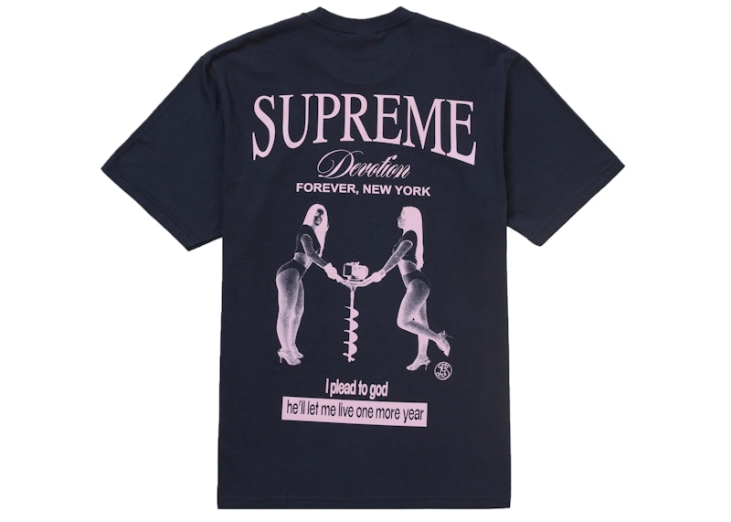 Supreme Devotion Tee Blauw
