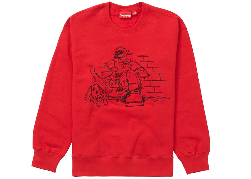 Supreme Dice Crewneck Rood