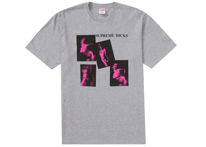 Supreme Supreme Dicks Tee Heather Grijs