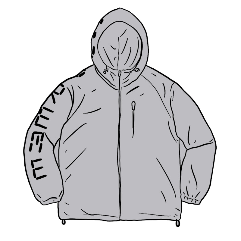 Supreme Digital Logo Track Jacket Zilver