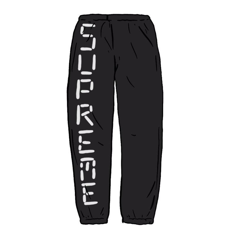 Supreme Digital Logo Track Pant Zwart