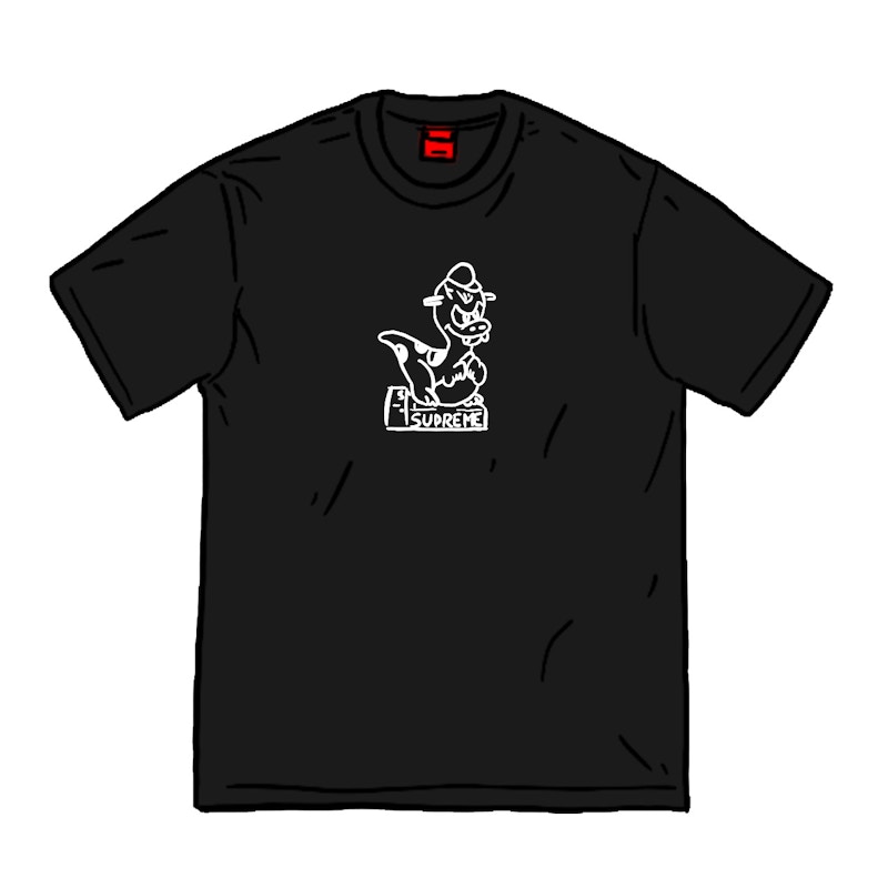 Supreme Dinosaur Tee Zwart