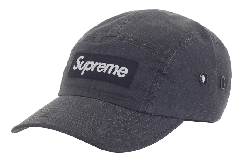 Supreme Distressed Ripstop Camp Cap Zwart