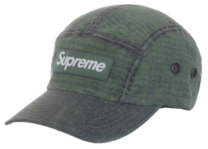 Supreme Distressed Ripstop Camp Cap Groen