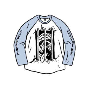 Supreme Dog Raglan L/S Top Blauw