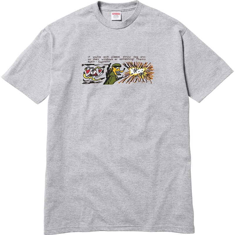Supreme Dog Shit Tee Grijs