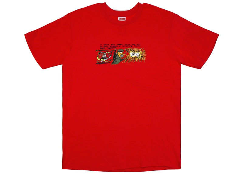 Supreme Dog Shit Tee Rood