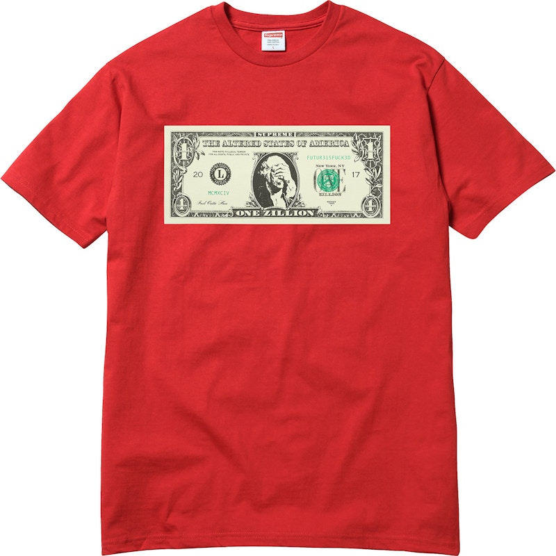 Supreme Dollar Tee Rood