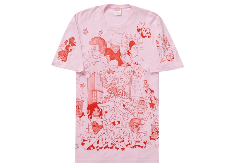 Supreme Downtown Tee Light Roze