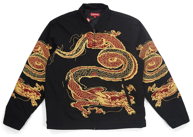 Supreme Dragon Work Jacket Zwart