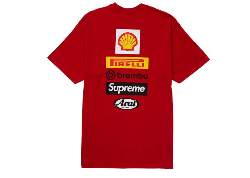 Supreme Ducati Logo Tee Rood