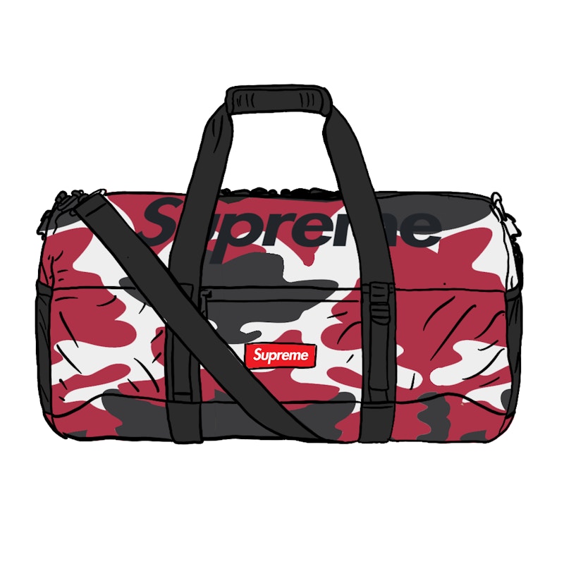 Supreme Duffle Bag Camo Rood